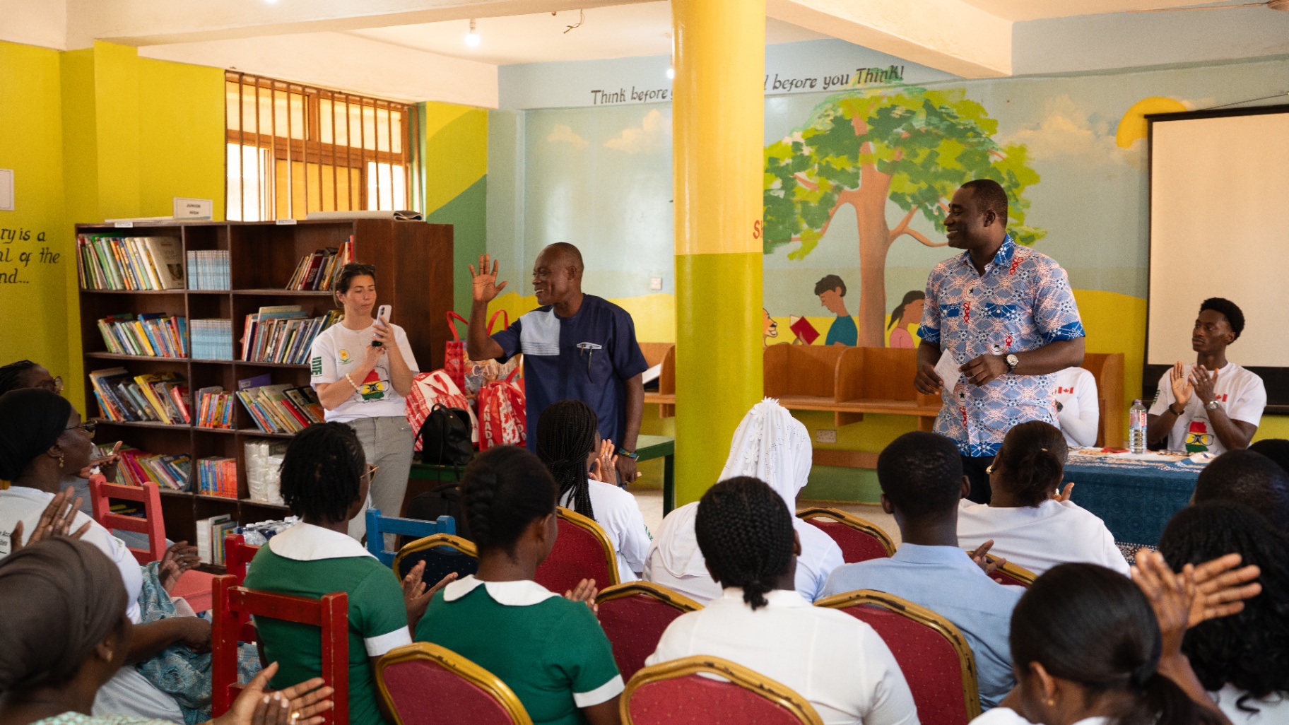 School-based health education session